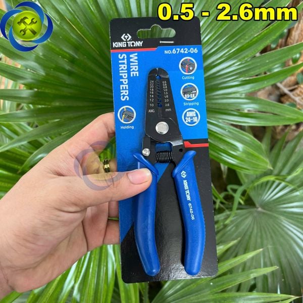 Kềm tuốt dây Kingtony 6742-06 dài 150mm (tuốt dây 0.5 - 2.6mm)