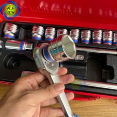 Bộ tuýp 1/2 Kingtony 4528MR có 24 chi tiết hệ mét (10-32mm)