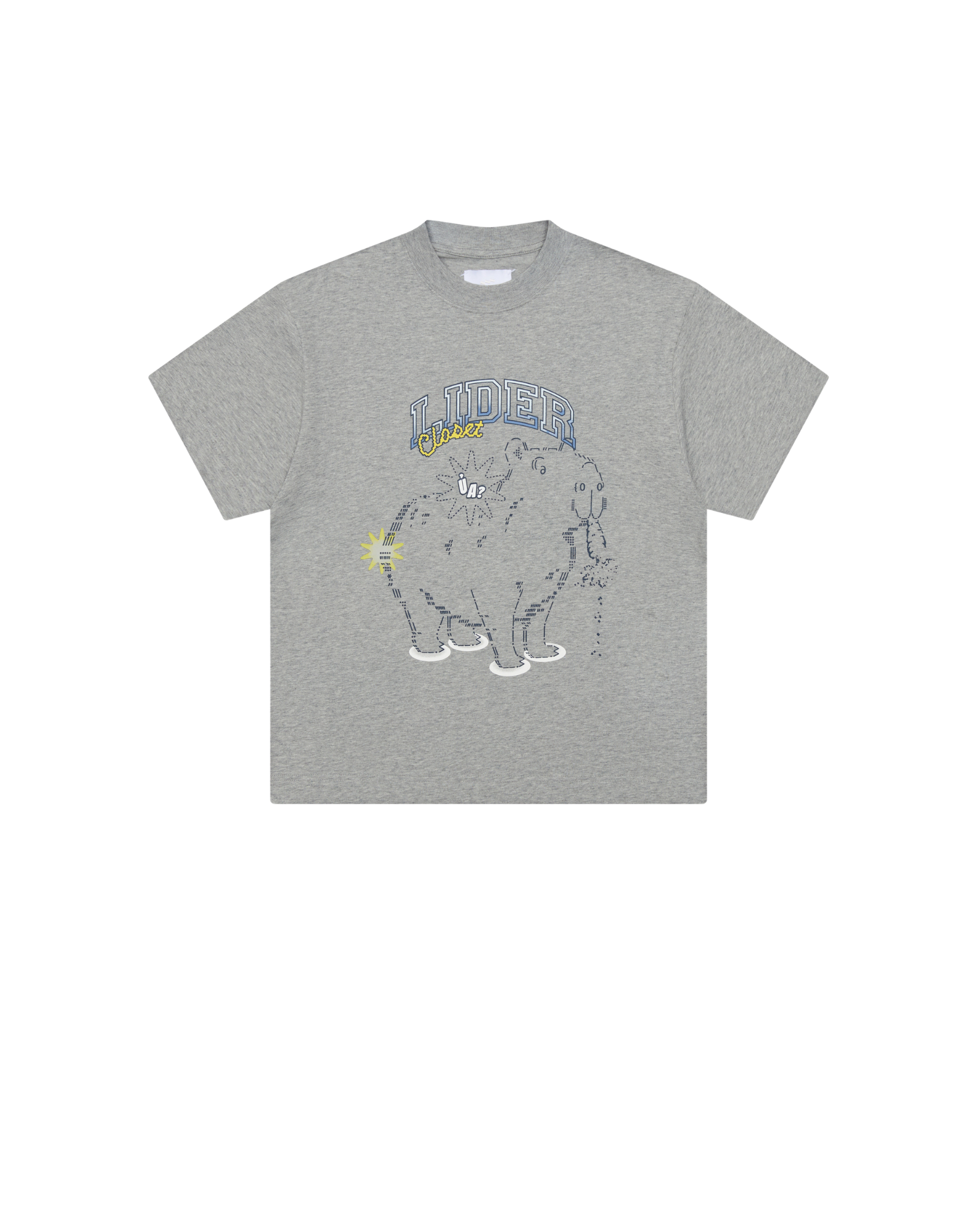 CAPYNOMNOM TEE - Noodle Grey