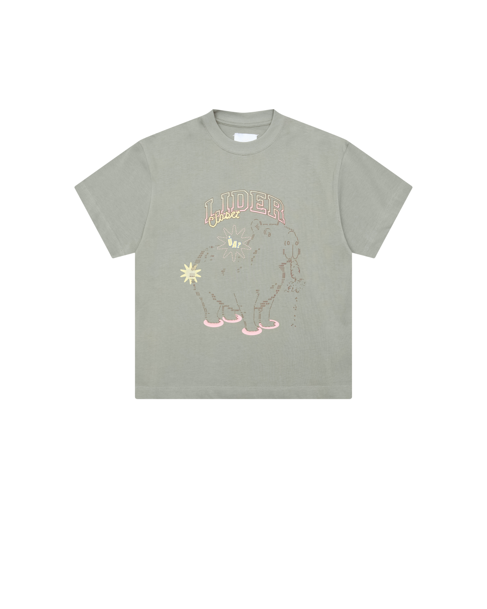 CAPYNOMNOM TEE - Olive Chill