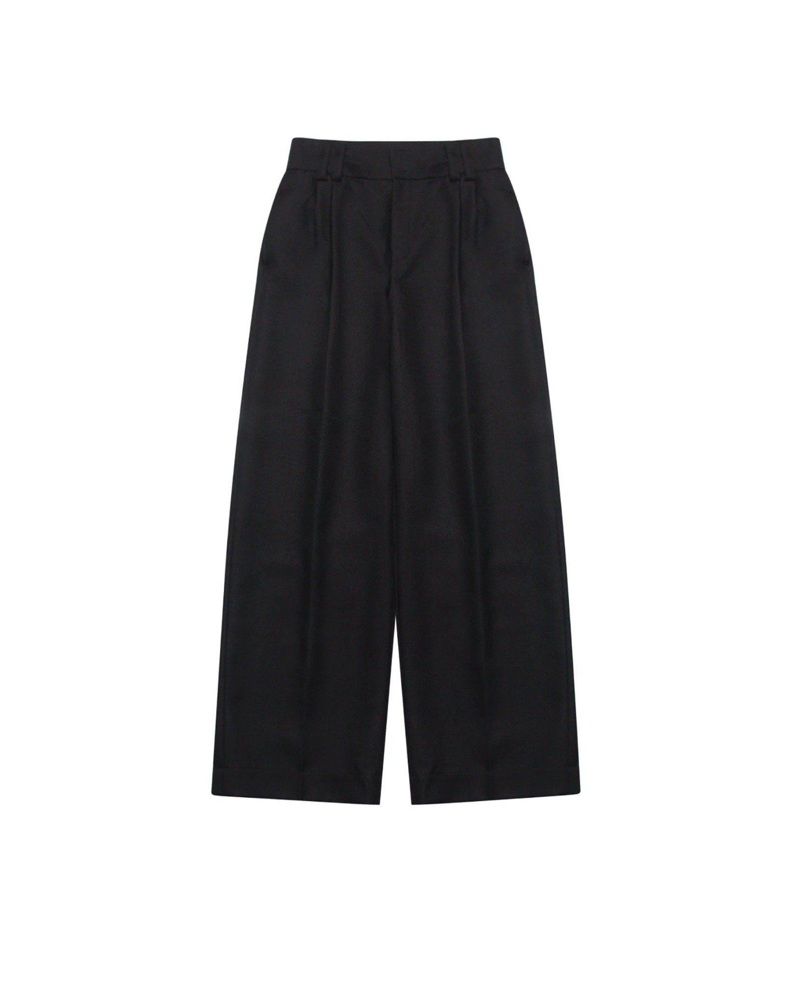  WATSON WIDE LEG TROUSERS - Black 