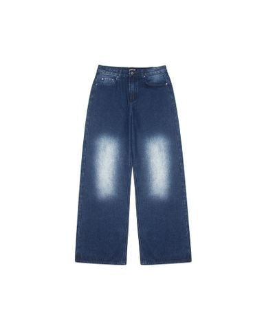  INDIGO LOW-RISE JEANS 