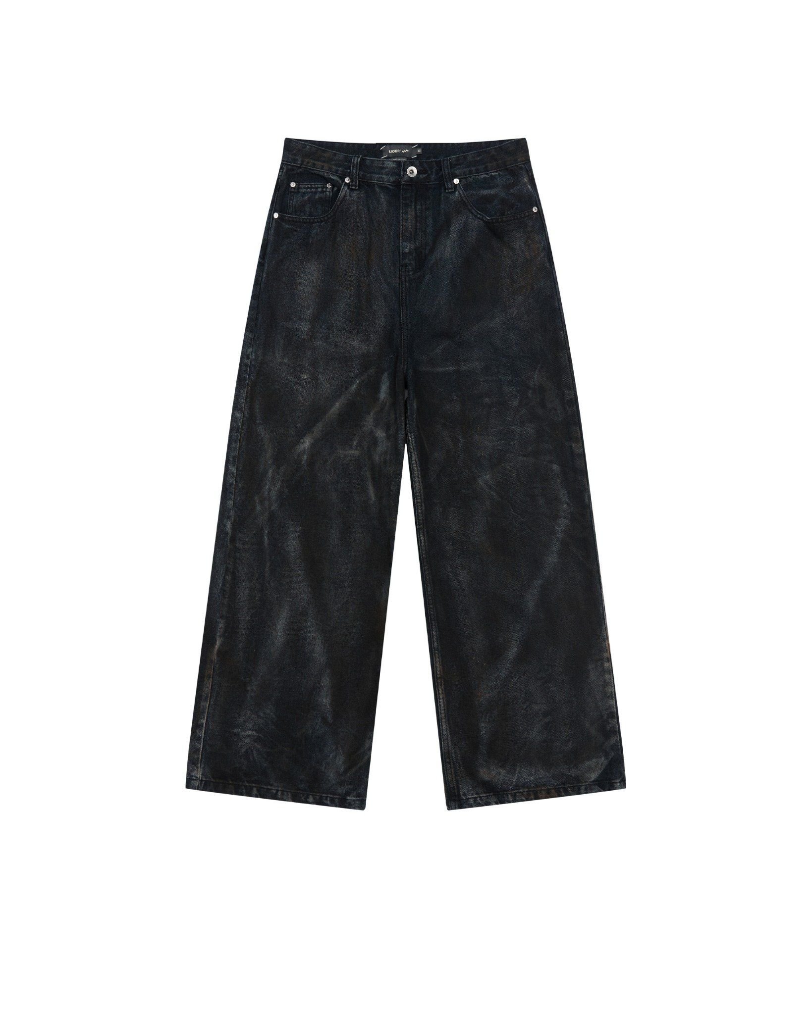 SANDSTORM WIDELEG JEANS - Black