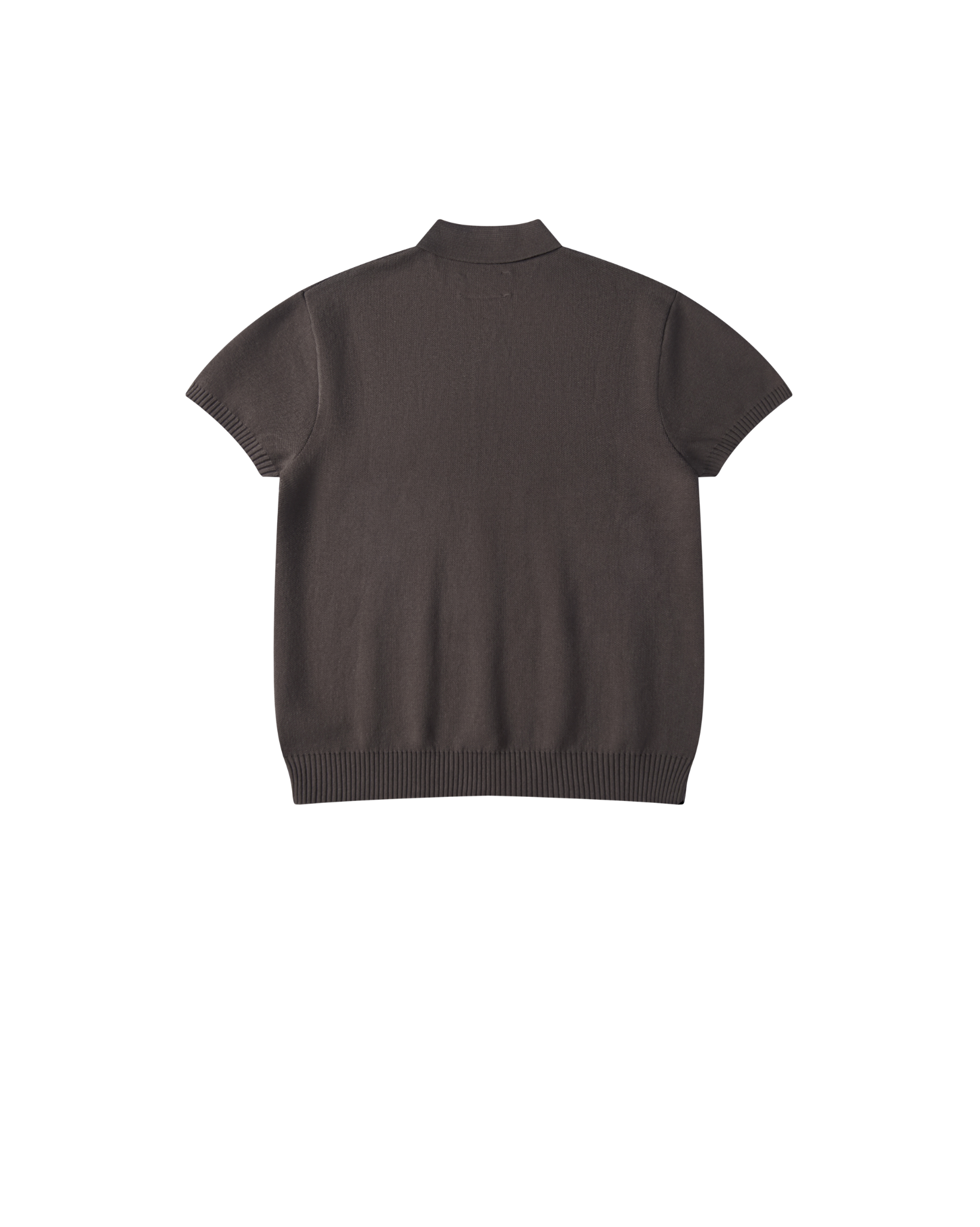  THE ELAN KNIT POLO SHIRT - Chocolate 