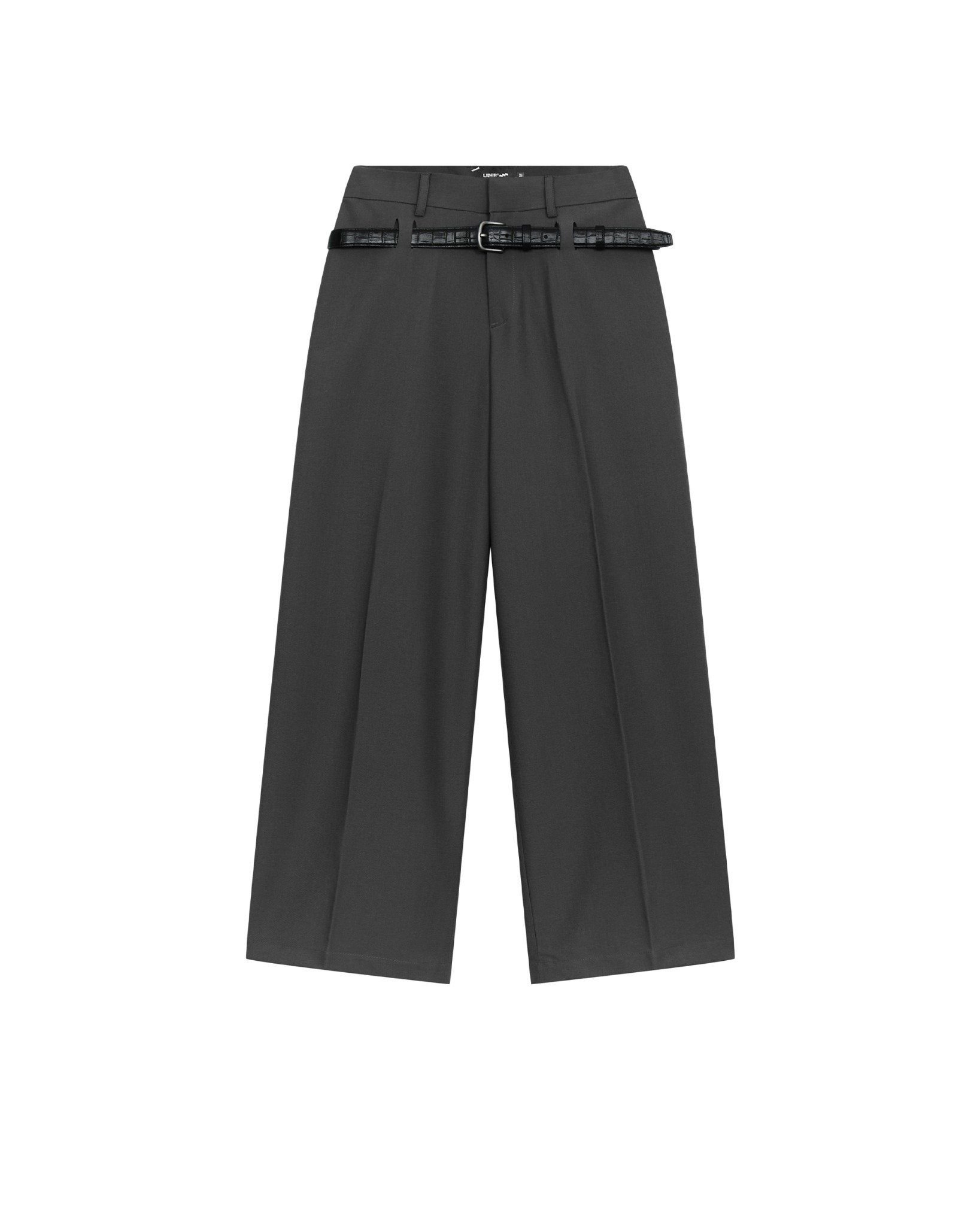  LIDER SLIM LEATHER BELT - Black 