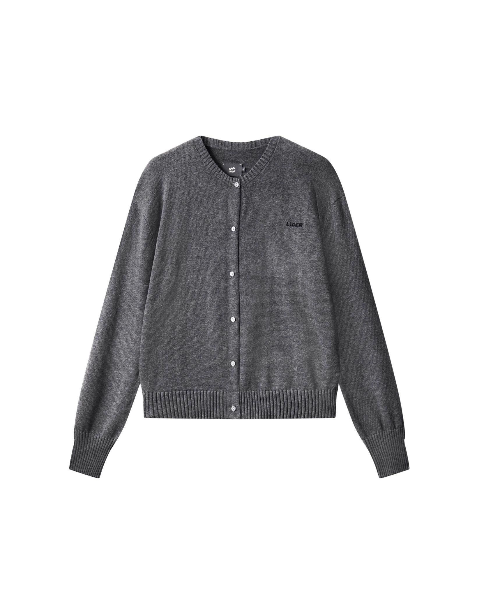 AUTUMNAL KNIT CARDIGAN - Moon Grey