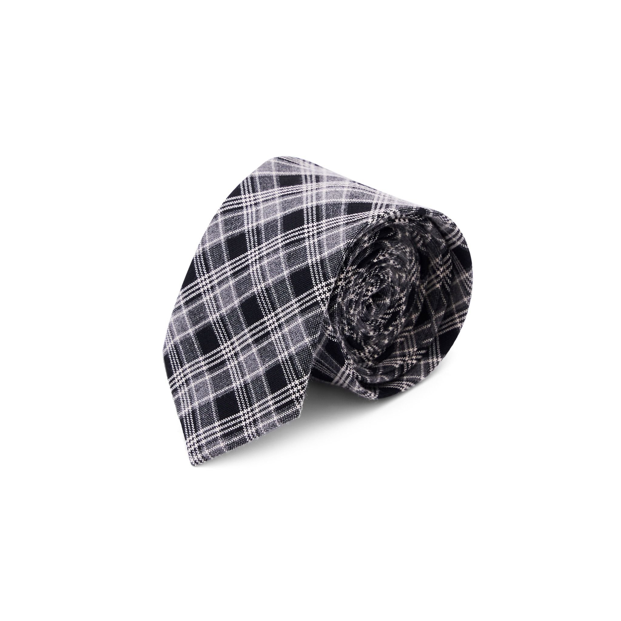  CAROLINE TIE - Checked Black 