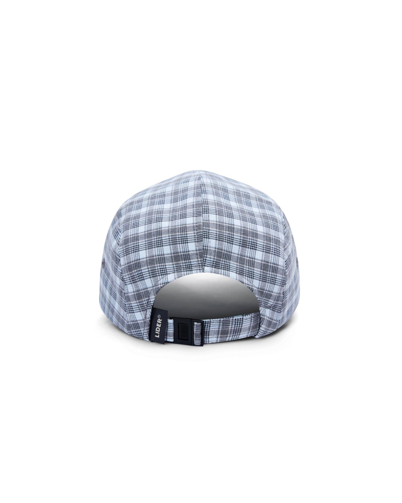  CAROLINE CAP - Checked Grey 