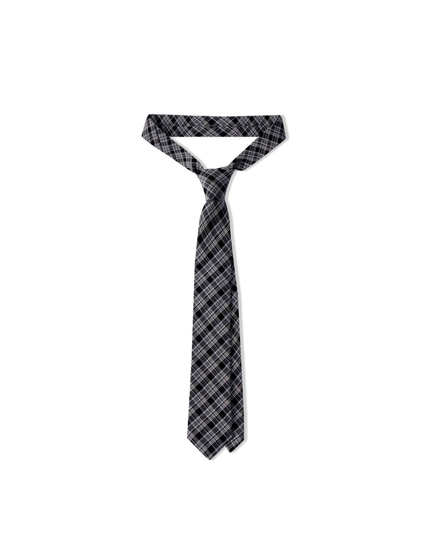 CAROLINE TIE - Checked Black