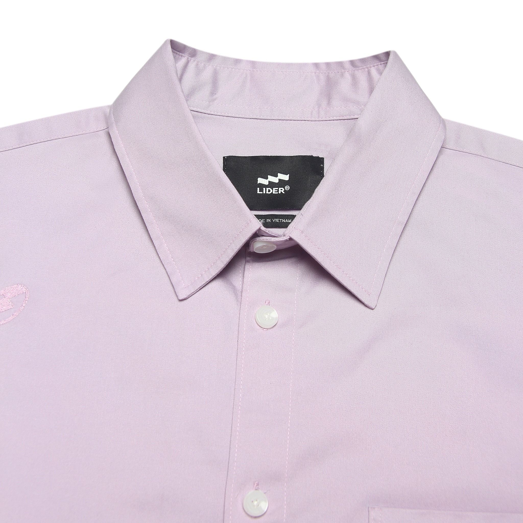 LIDER SHIRT | Áo Sơ Mi Tay Ngắn Dáng Boxy LIDER CLASSIC SHIRT - Lilac