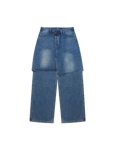 LIDER | Quần Váy Denim Dài Unisex LAYERED KILT JEANS