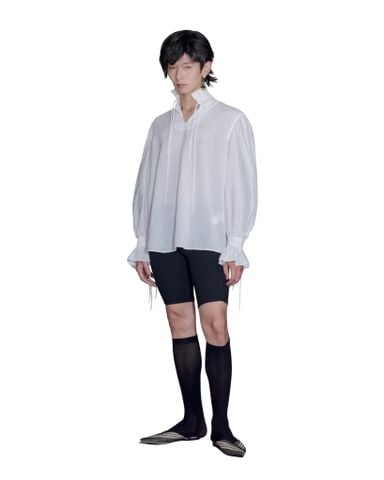  AETHER RUFFLE SHIRT - White 