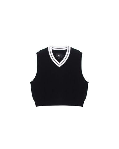  MADISON CROPPED TANK TOP - Black 