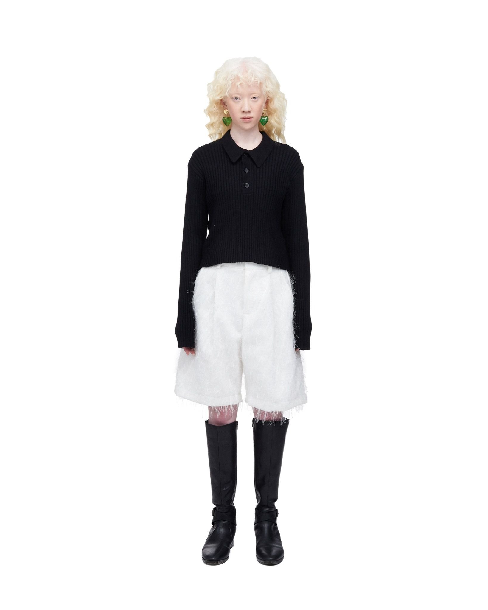 QUINN BERMUDA SHORTS - White
