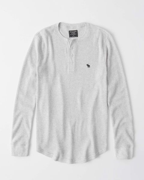 Áo thun nam Long-Sleeve Icon Henley 0036