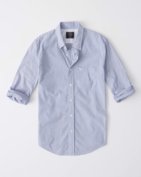 Áo Sơ Mi Super Slim Icon Poplin Abercrombie 0023