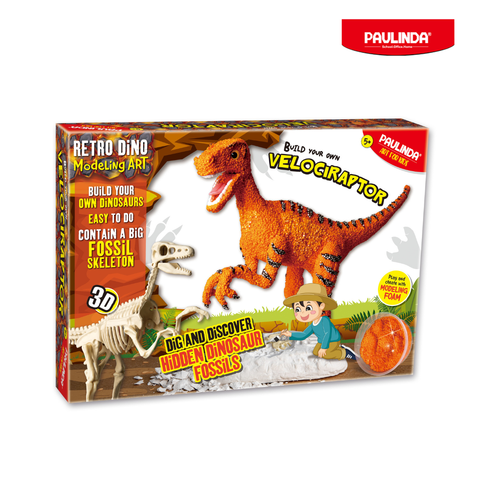  Đồ chơi khảo cổ khủng long Velociraptor Paulinda 