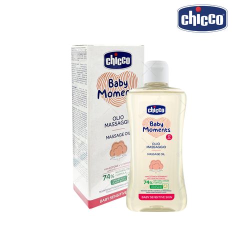  Dầu mát-xa chiết xuất Hạt bông Chicco 0M+ 200ml 