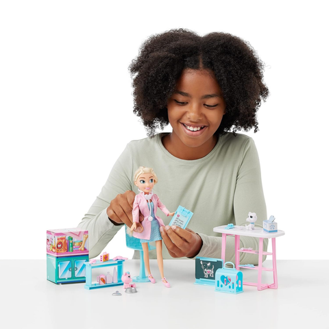  Bộ đồ chơi búp bê bác sĩ và phòng khám thú cưng Sparkle Girlz 