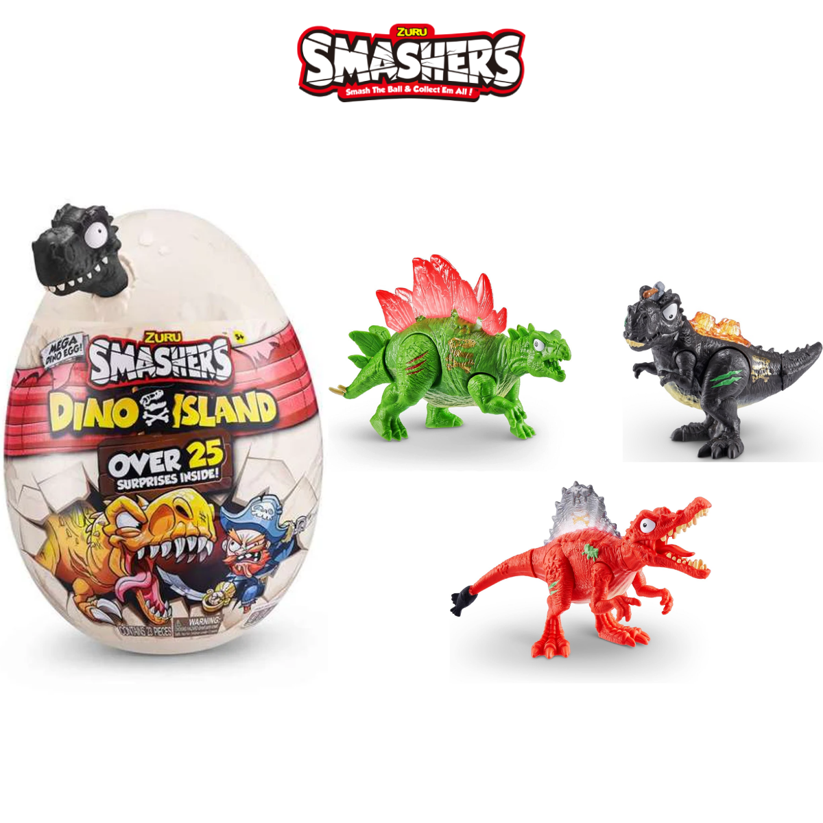 Đồ chơi trứng khủng long đảo cướp biển Dino Island Zuru Smashers S5