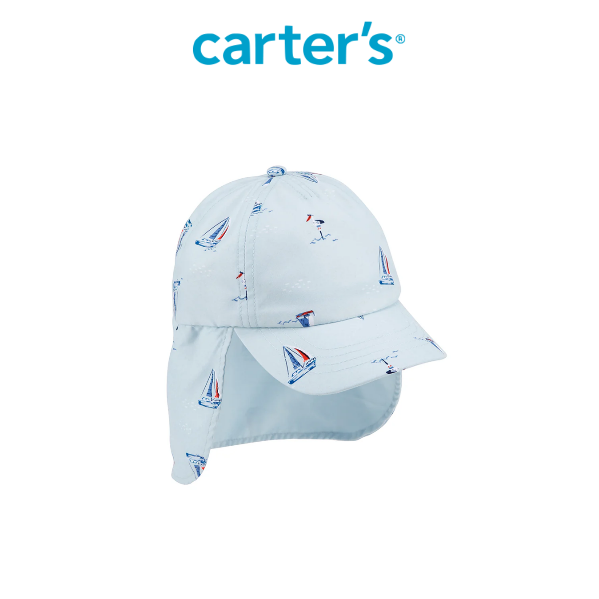 Nón Bé Trai Màu Xanh Biển Hình Thuyền Carter's 0-24M
