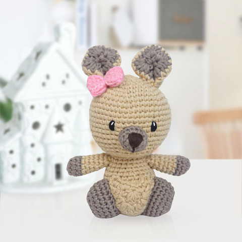  Thú bông len Bobicraft Kangaroo con cái ngồi 