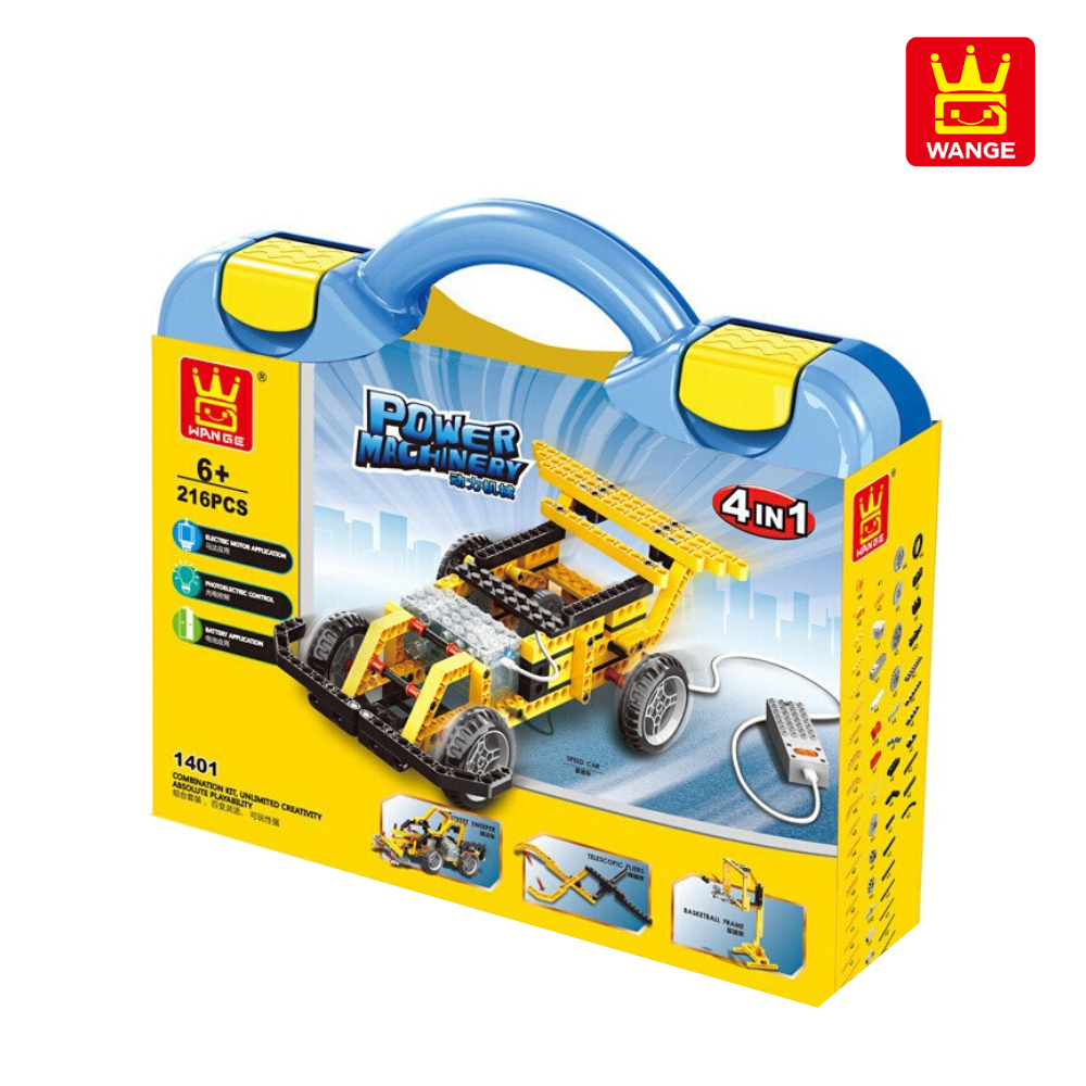 Đồ chơi lắp ráp xe hơi thể thao có động cơ 4 trong 1 Wange (216pcs)