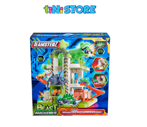  Bộ đồ chơi đường đua khủng long 3 tầng Beast Machines kèm xe TEAMSTERZ 