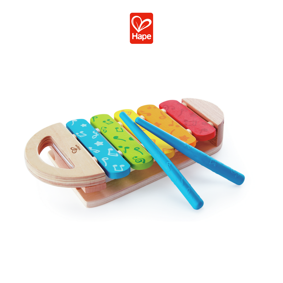 Đồ chơi đàn mộc cầm 7 màu cầu vồng HAPE