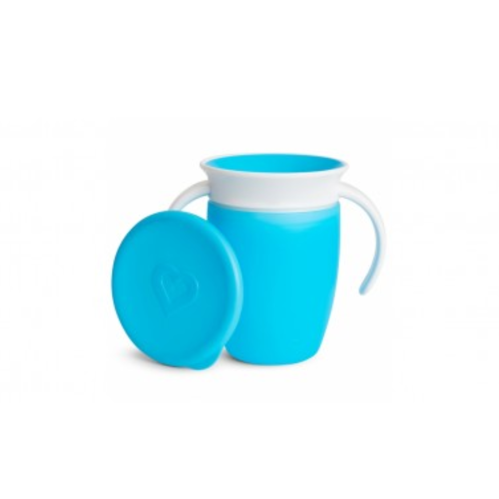 Cốc tập uống 360 độ Munchkin có nắp 207ml (Xanh dương)