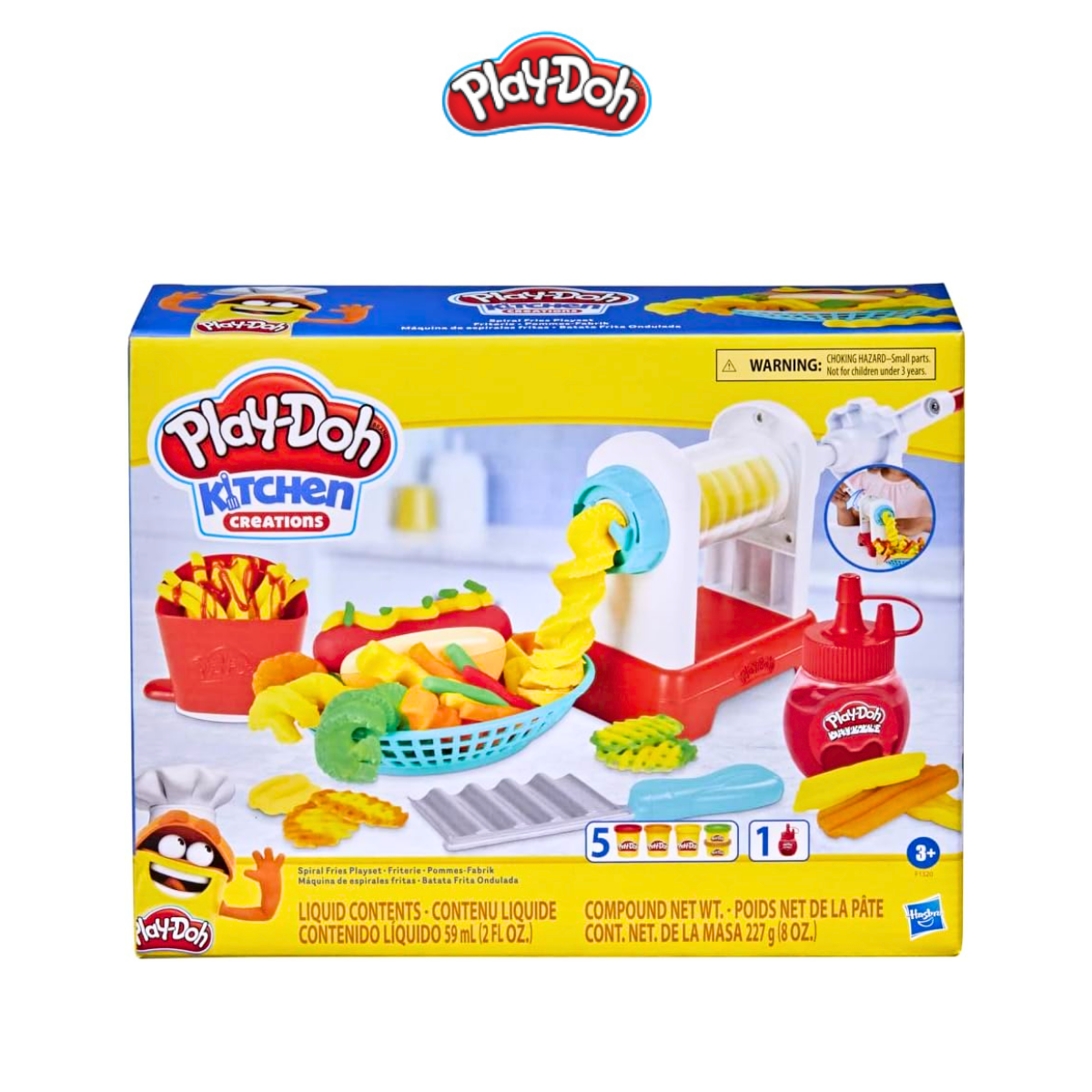 Bộ đồ chơi đất nặn máy làm khoai tây lốc xoáy Play-Doh