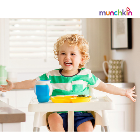  Cốc tập uống 360 độ Munchkin có nắp 207ml (Xanh dương) 