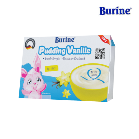  Pudding Burine vị Vani (vỉ 6 hũ x50g) 