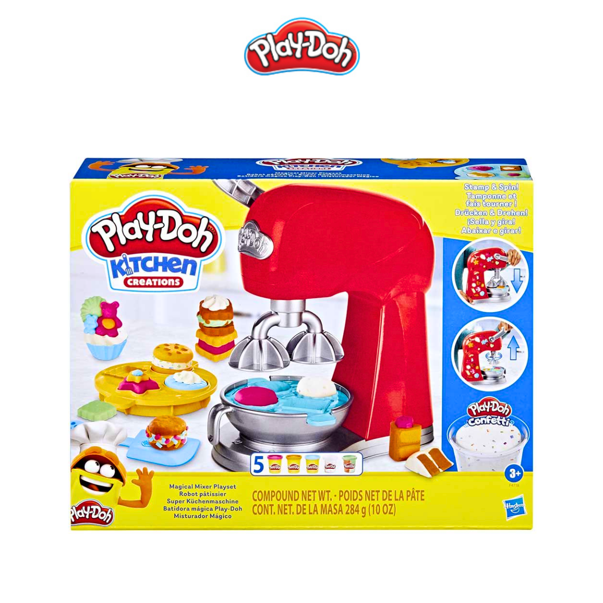 Bộ đồ chơi đất nặn máy làm bánh sáng tạo Play-Doh