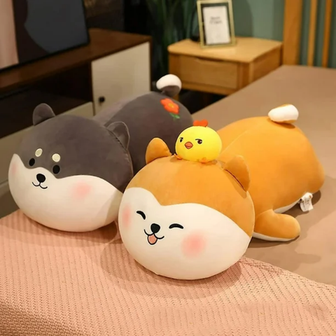  Đồ chơi thú bông chó Shiba nằm dễ thương Value Toys 35cm 