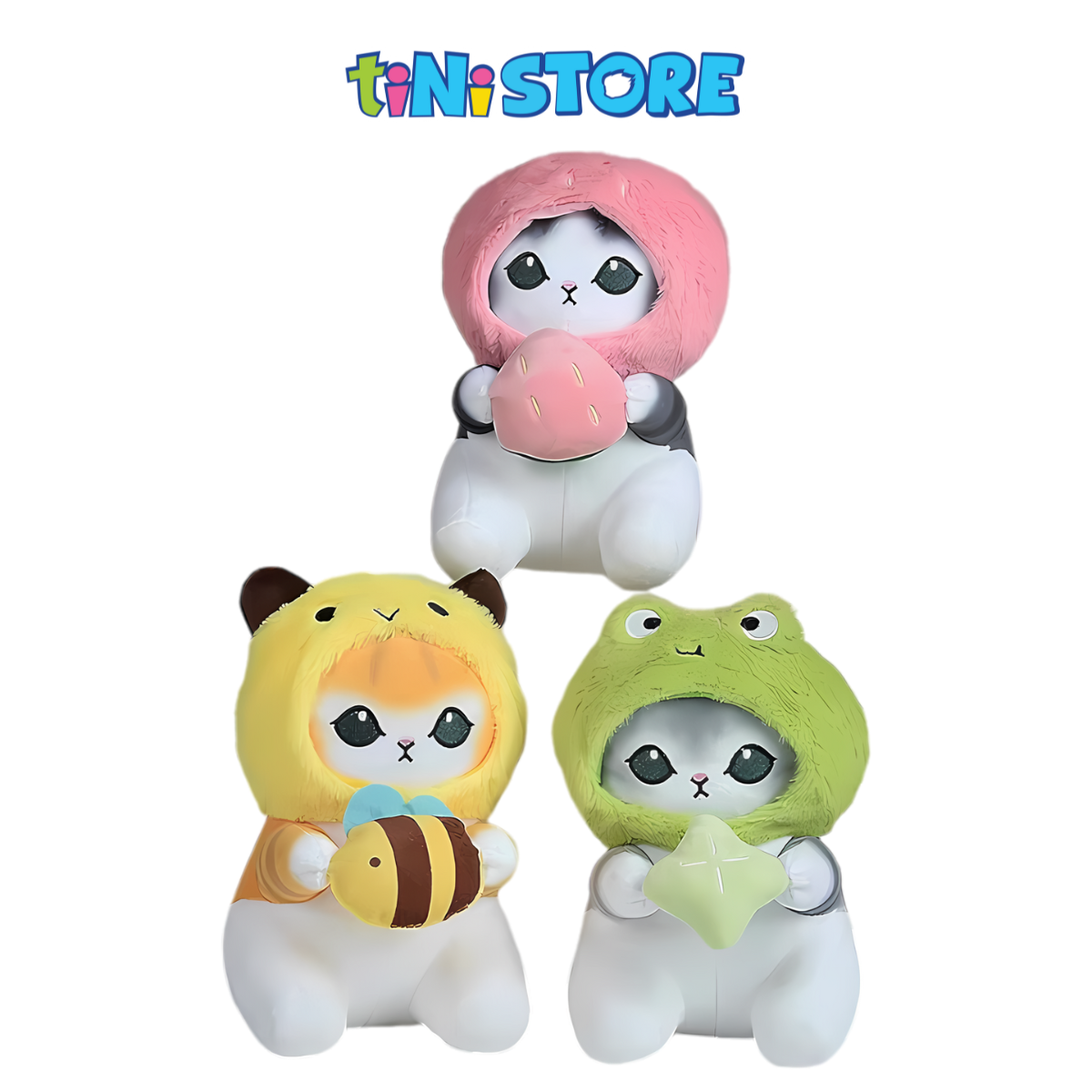 Đồ chơi thú bông hình mèo cầm thức ăn 22cm Value Toys (Mẫu ngẫu nhiên)