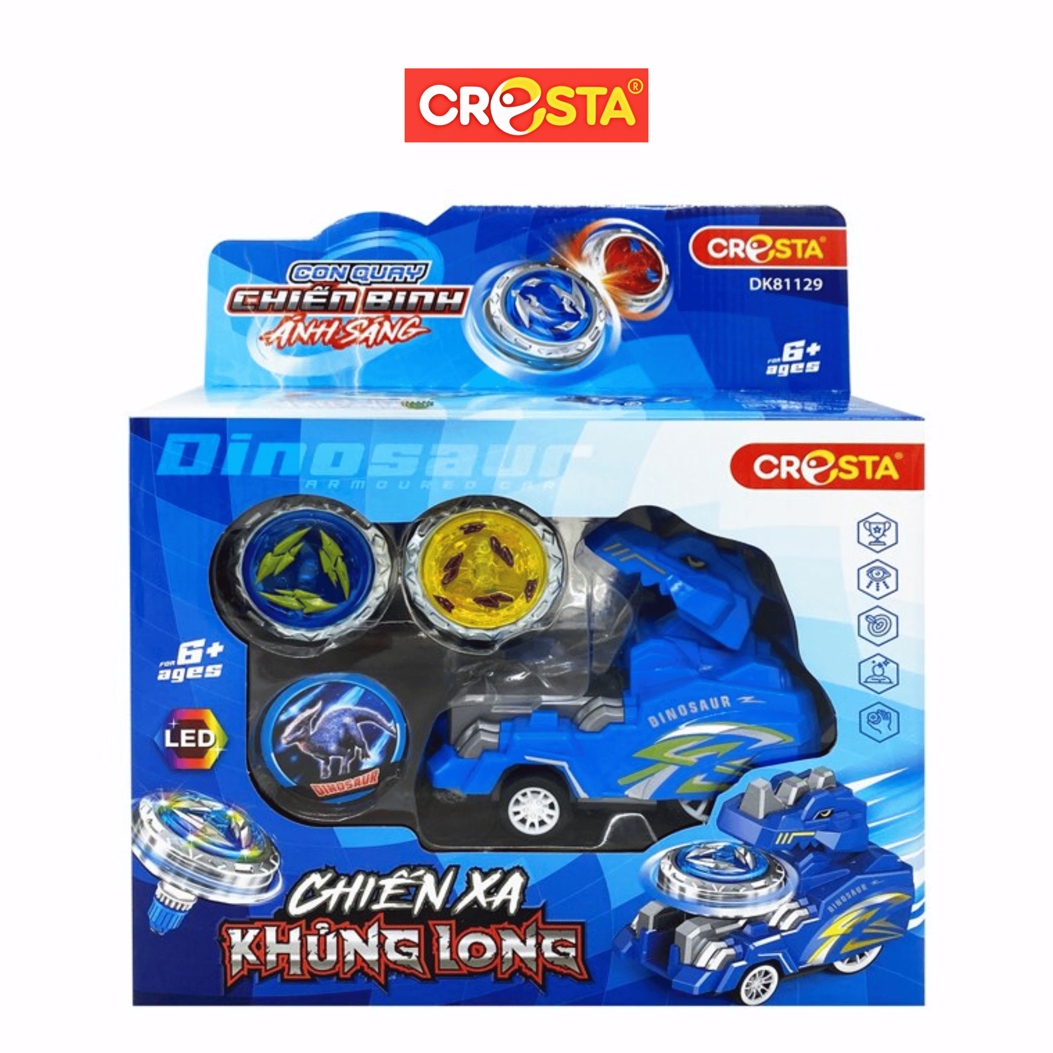 Con quay chiến binh ánh sáng - Chiến xa khủng long Cresta