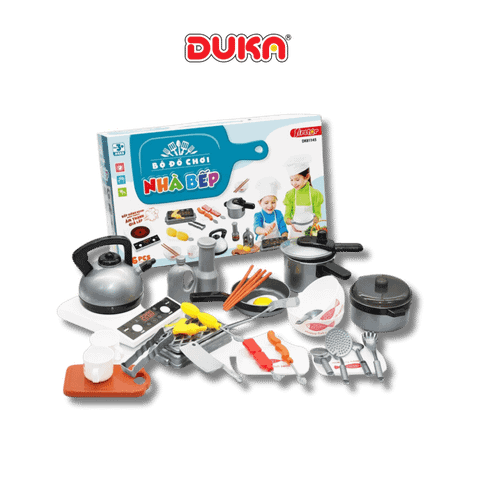  Bộ đồ chơi nhà bếp 36 pcs (màu xanh) Duka 