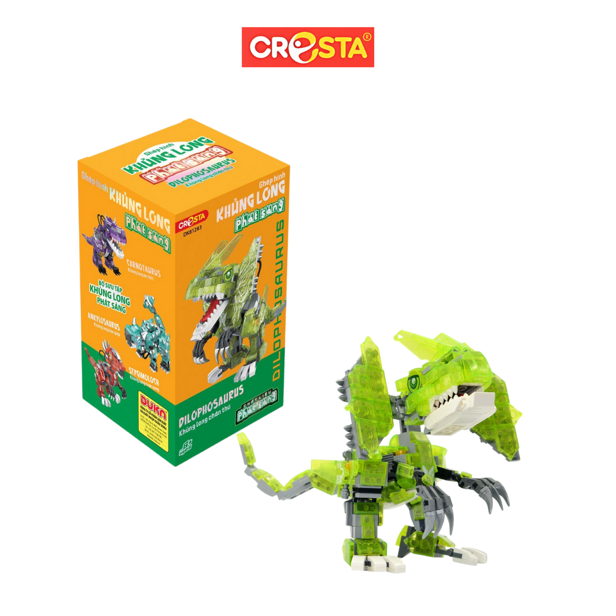 Ghép hình khủng long phát sáng - Khủng long chân thú Cresta
