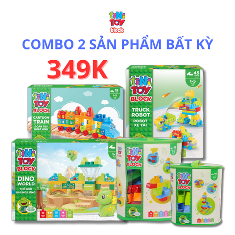  Combo 2 sản phẩm đồ chơi lắp ráp tiNiBlock 349k 