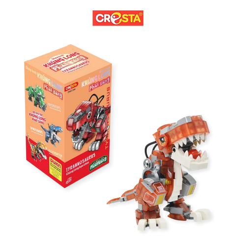  Ghép hình khủng long phát sáng - Khủng long bạo chúa Cresta 