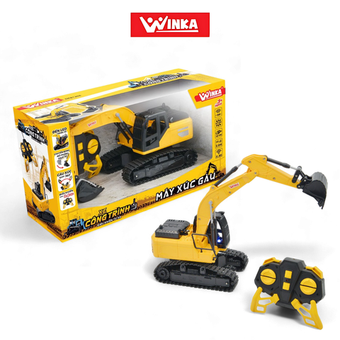  Xe công trình điều khiển từ xa Máy xúc gàu Winka 