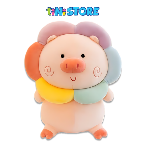 Đồ chơi thú bông hình chú heo đeo hoa 35cm Value Toys 