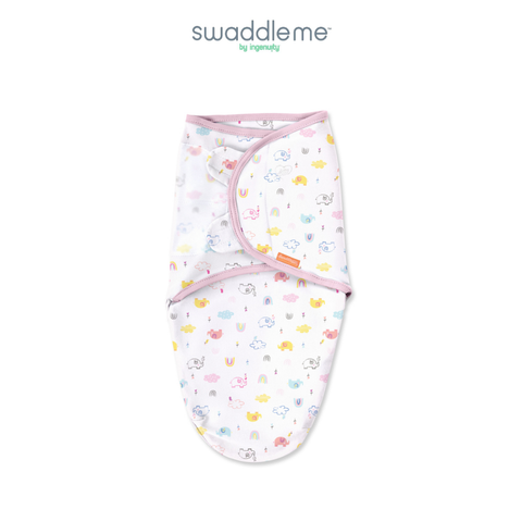  Chăn quấn bé hoa văn chú voi và vương miện SwaddleMe 