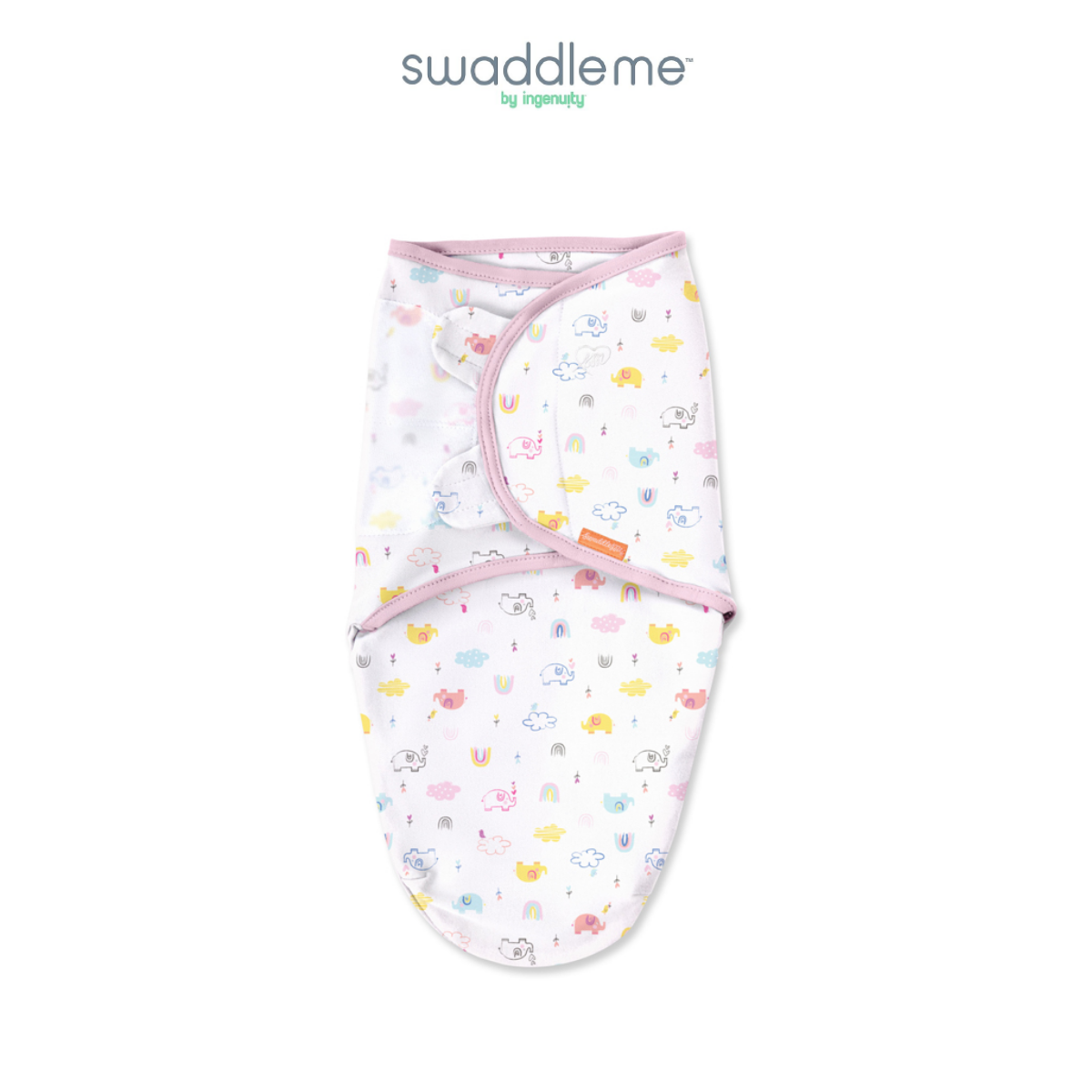 Chăn quấn bé hoa văn chú voi và vương miện SwaddleMe