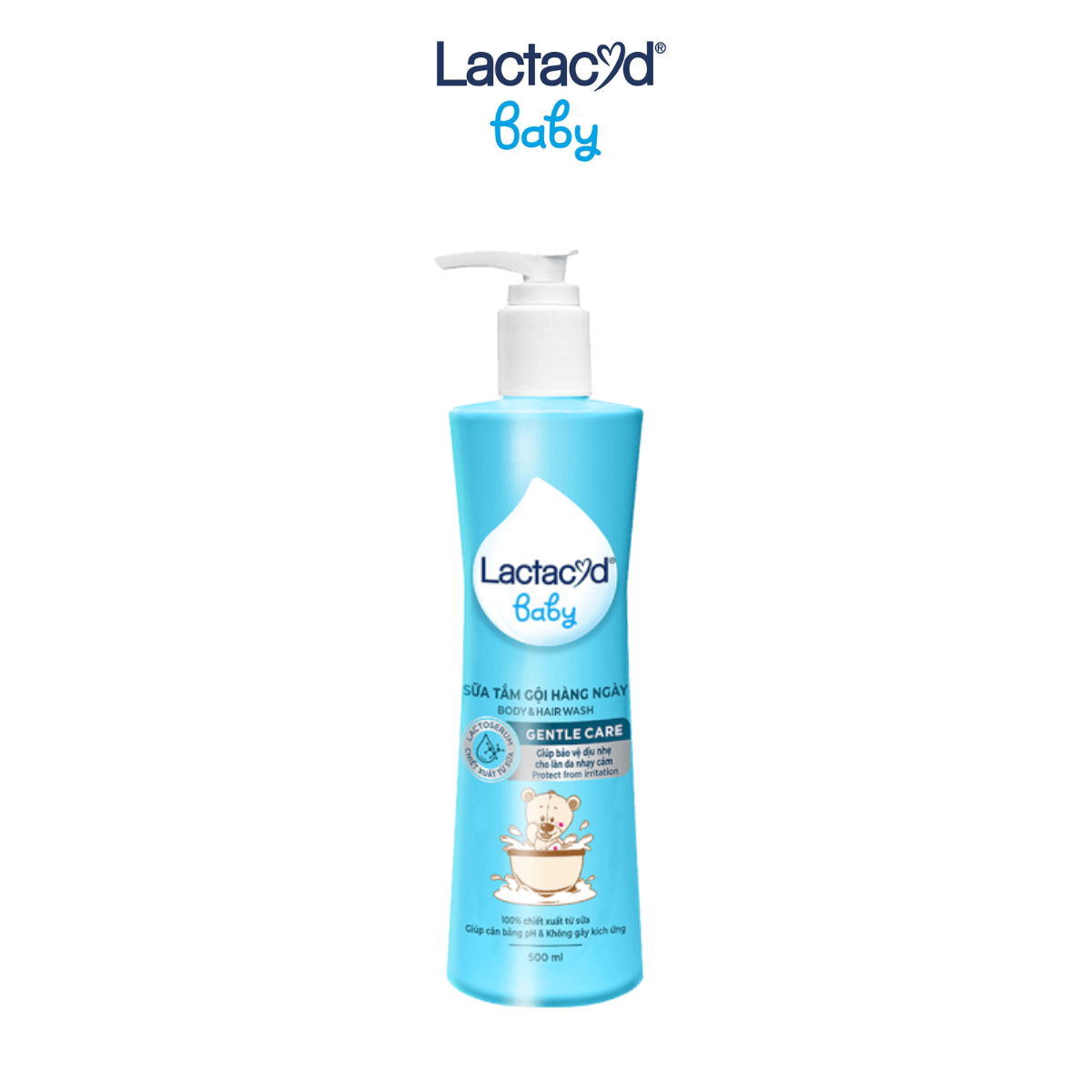 [Date 07/04/25] Sữa tắm gội trẻ em Lactacyd Baby Gentle Care 500ml