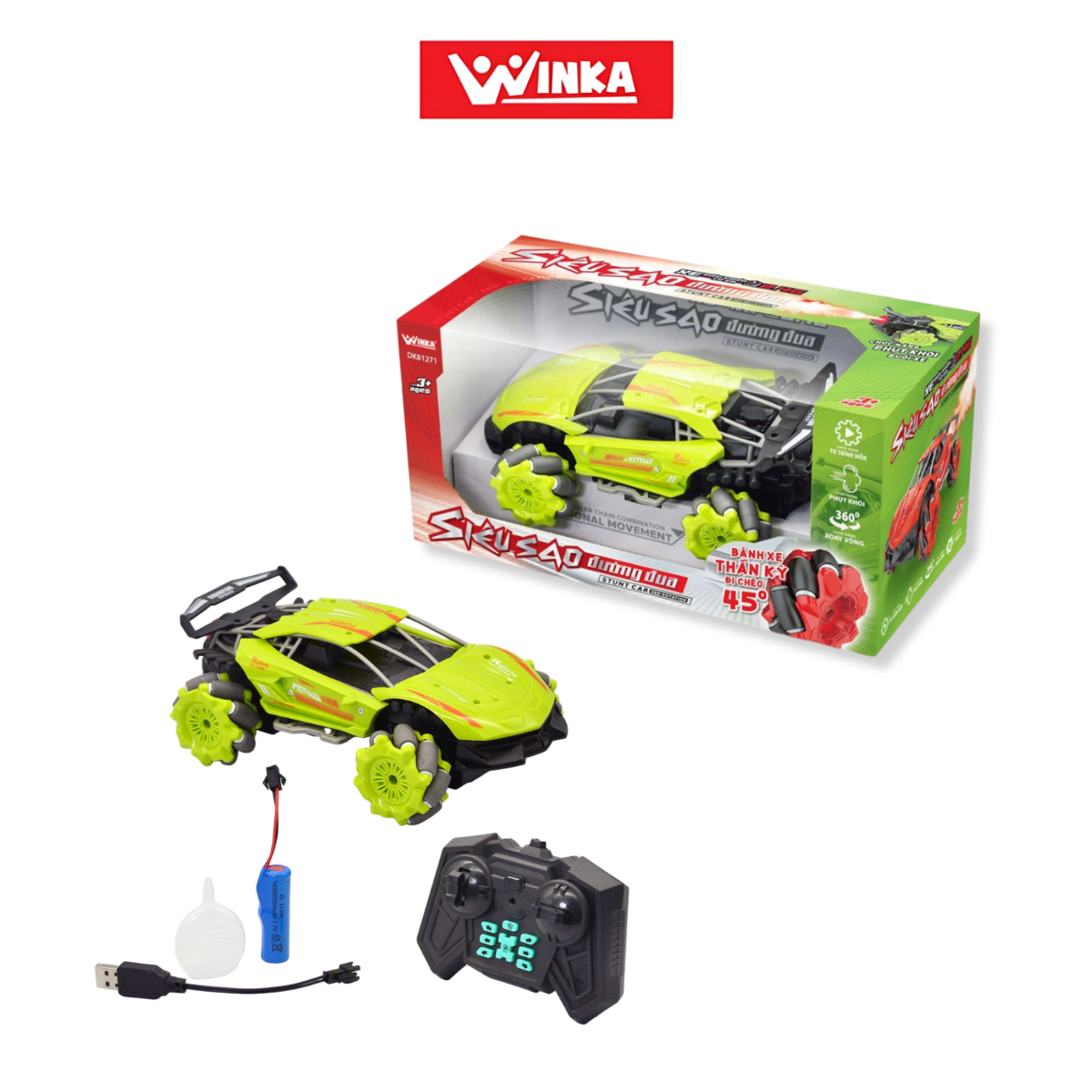 Xe điều khiển từ xa 2.4G Siêu sao đường đua Winka