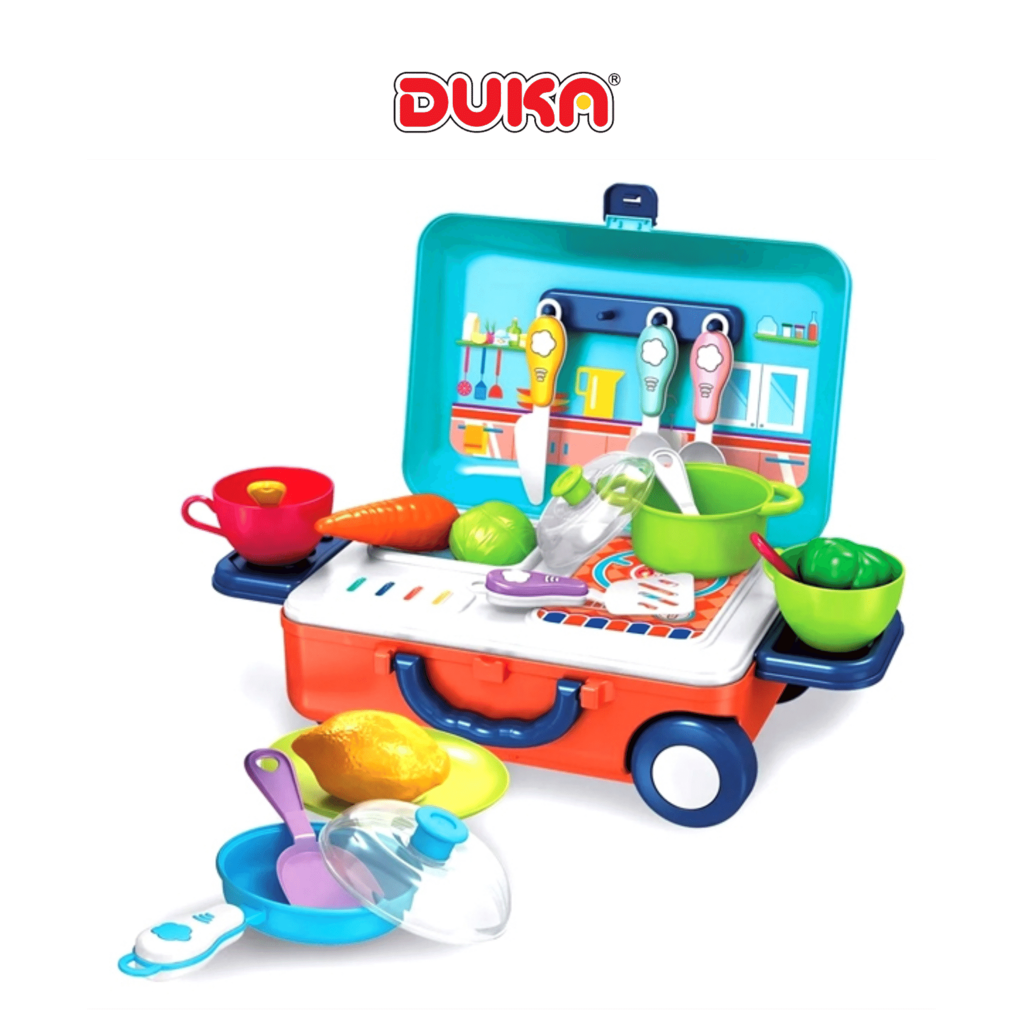 Bộ đồ chơi hộp kéo nhà bếp 23 chi tiết Duka