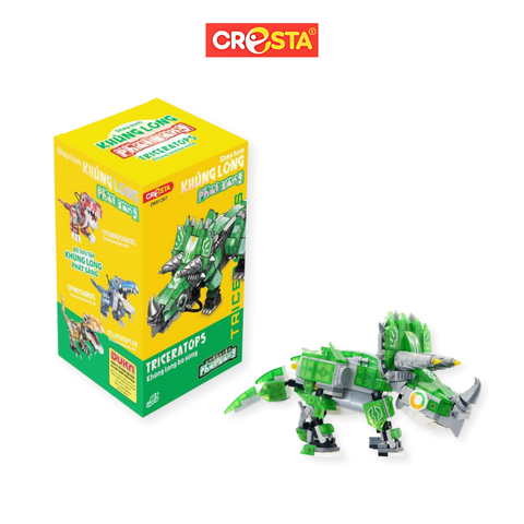 Ghép hình khủng long phát sáng - Khủng long ba sừng Cresta 