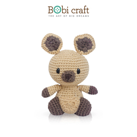  Thú bông len Bobicraft Kangaroo con đực ngồi 